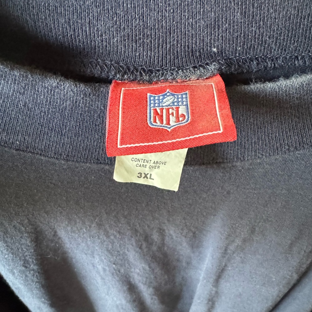 NFL, Long Sleeve Navy Blue Rams half turtle neck 3XL